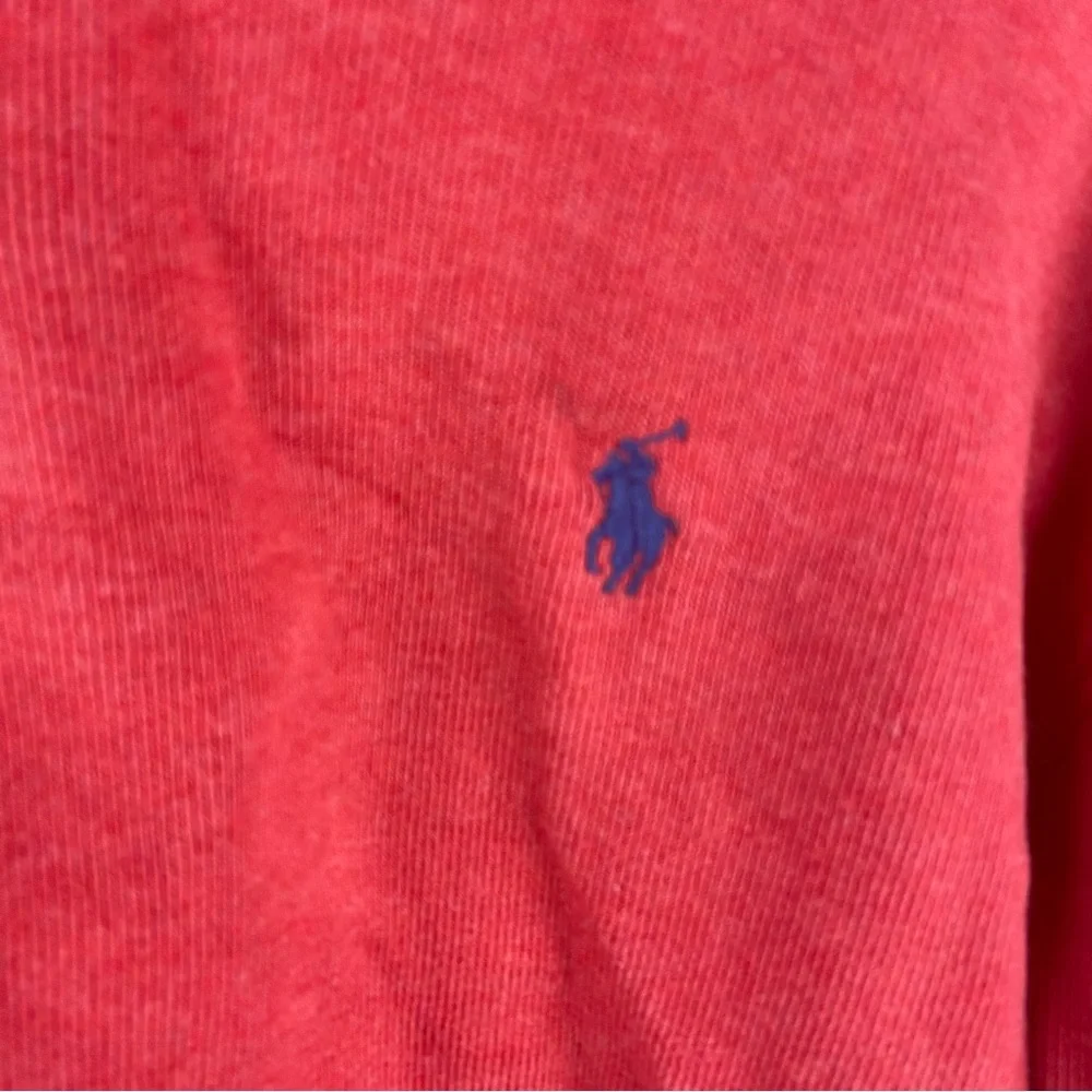 Polo Ralph Lauren Sweater Quarter Zip Pullover Sweater Large Red